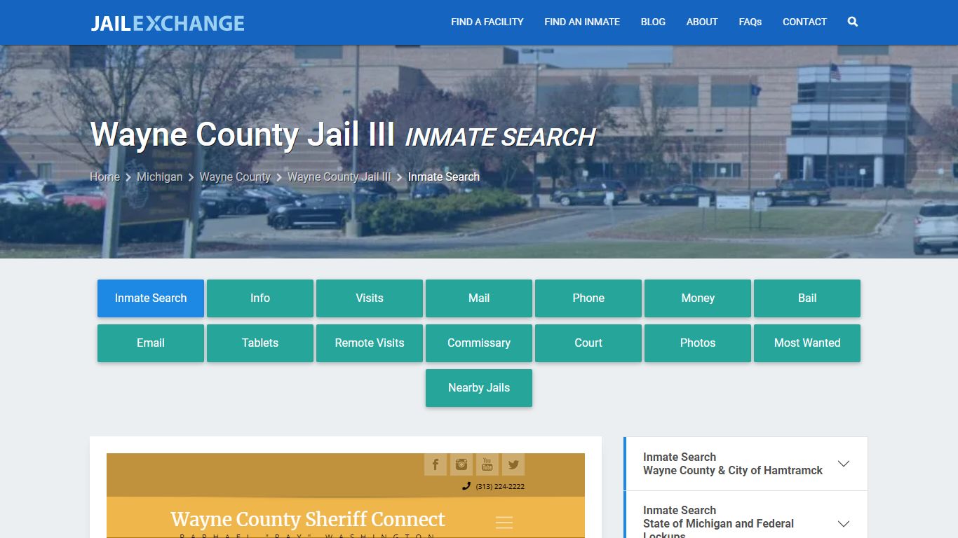Inmate Search: Roster & Mugshots - Wayne County Jail III, MI