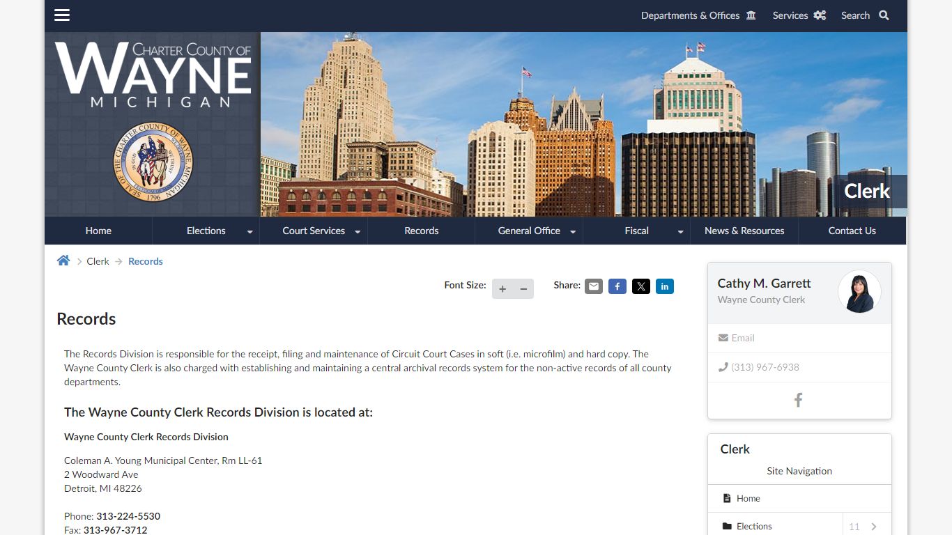 Records | Clerk - Wayne County, Michigan
